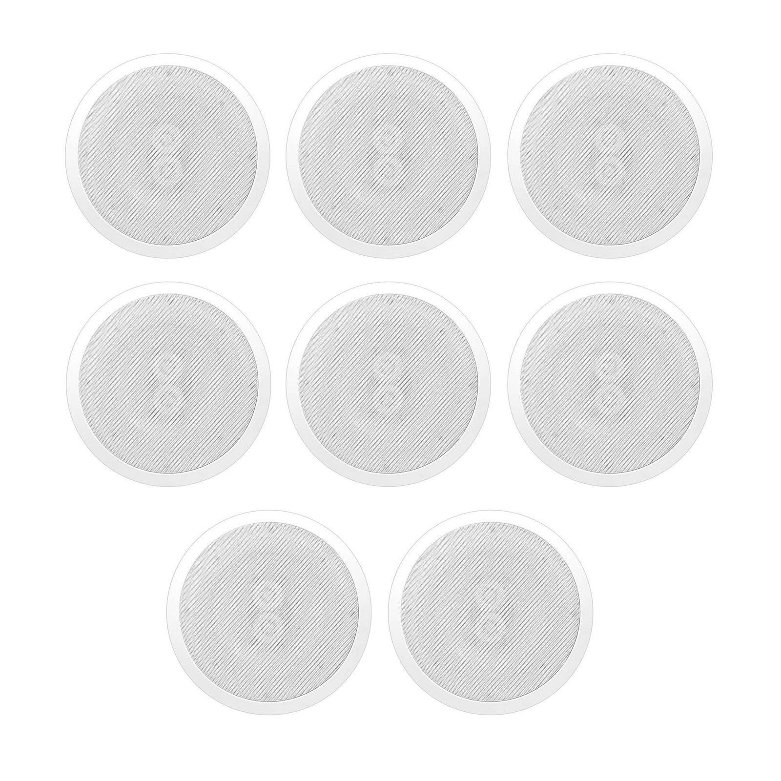 Pyle 6.5 Inch 300W Home Audio In Ceiling or Outdoor Speaker Waterproof (8 Pack) - VMInnovations