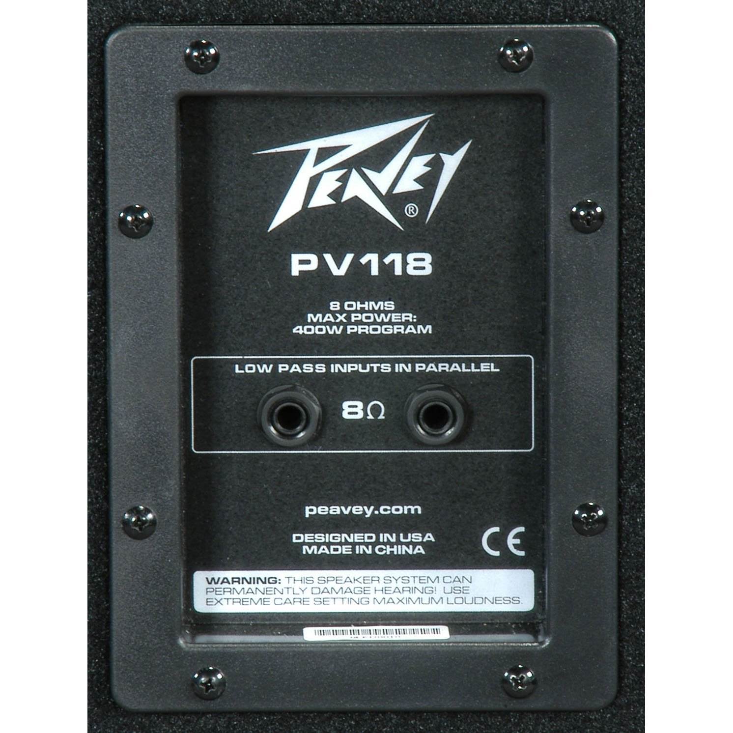 Peavey 18-in Compact Vented 400W Heavy Duty Passive Subwoofer Sub (4 Pack)