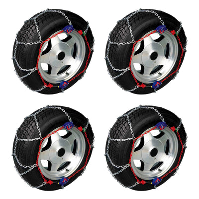 Auto-Trac 154505 Series 1500 Pickup Truck/SUV Traction Snow Tire Chains, 8 Pack