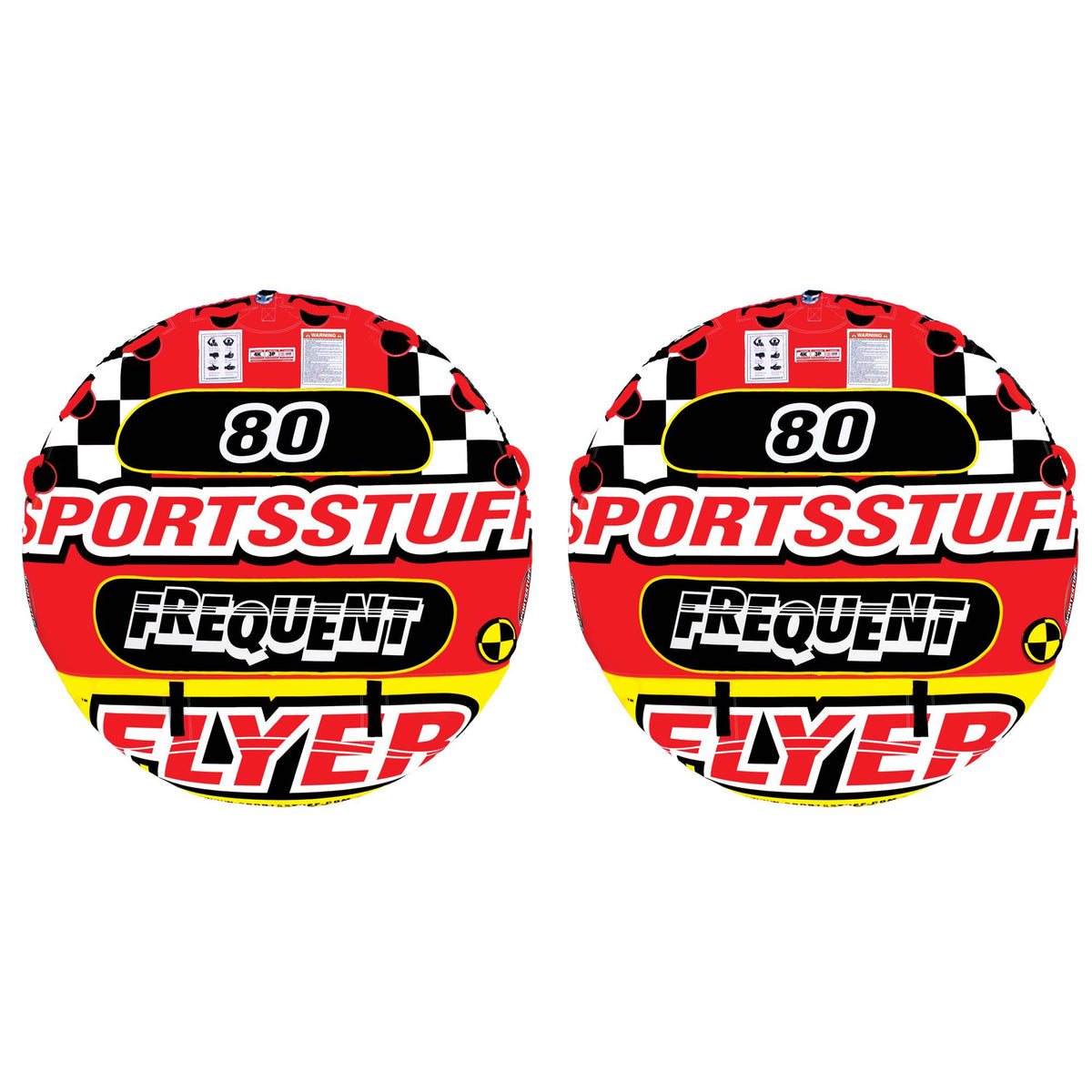 SPORTSSTUFF 53-1661 Frequent Flyer Triple Rider Towable Water Tube (2 Pack)