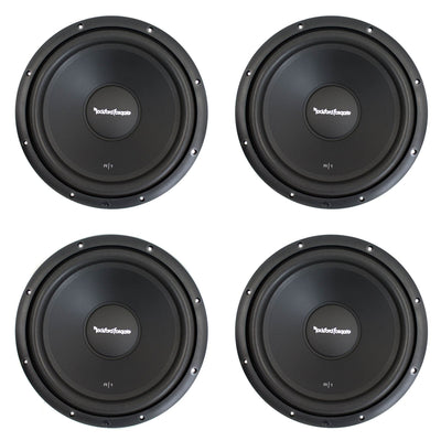 Rockford Fosgate 12 Inch Prime Series 400 Watt 4-Ohm SVC Car Subwoofer (4 Pack)