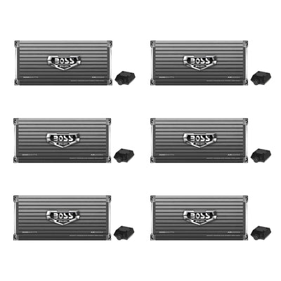 Boss Armor AR2000M 2000 Watt Monoblock A/B Car Audio Amplifier + Remote (6 Pack)