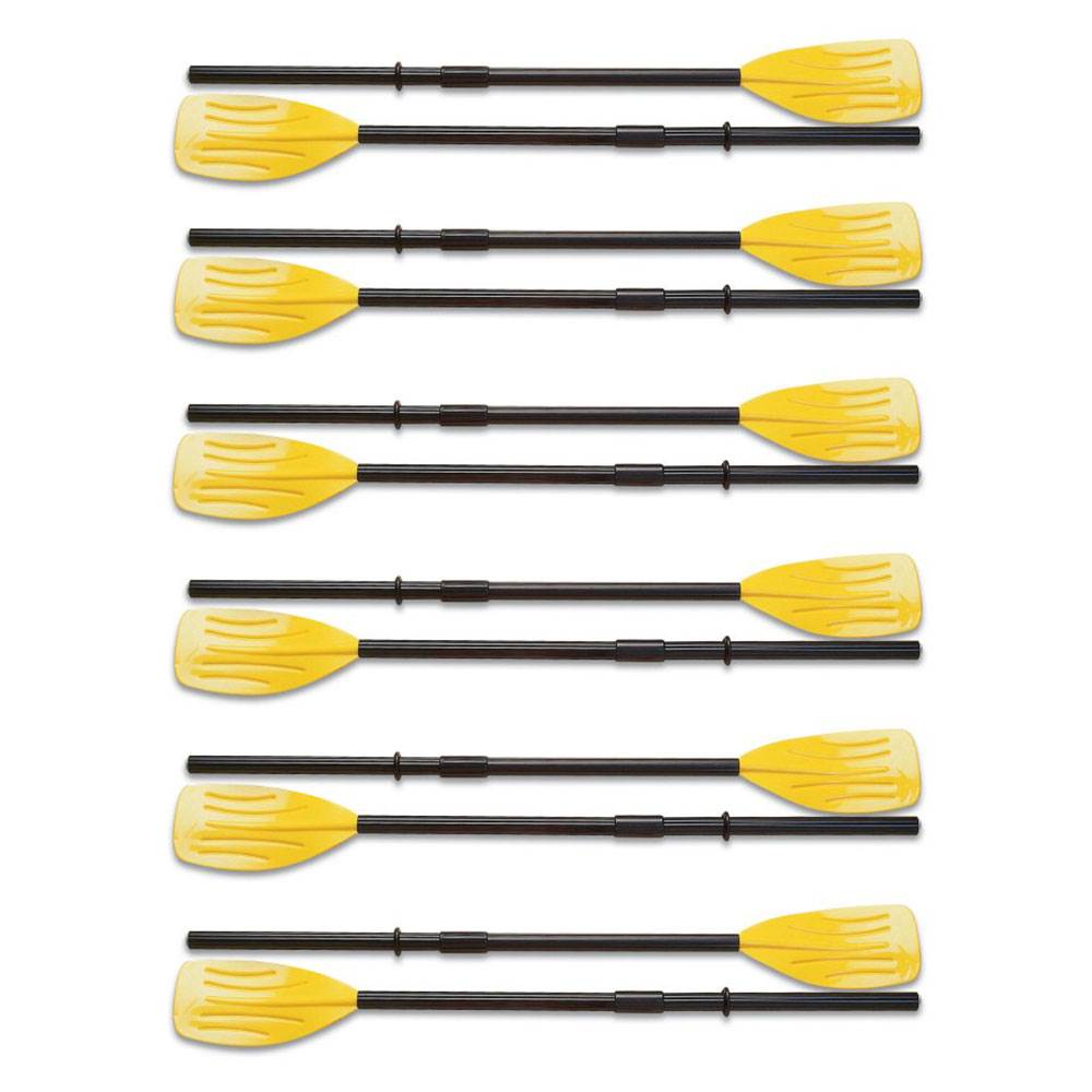Intex Set of 48" Paddles Inflatable Boat Ribbed French Oars (12 Pack) - VMInnovations