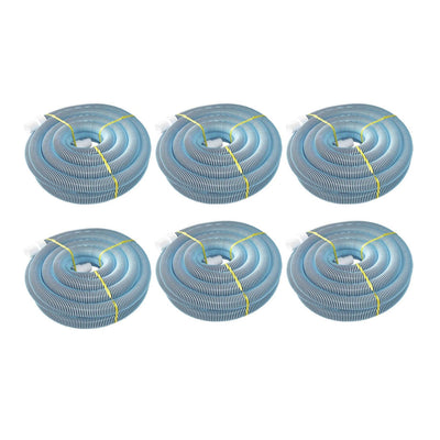 Kokido 1.5" Dia. Heavy Duty Sprial Swimming Pool Vac Vacuum 50 Ft. Hose (6 Pack)