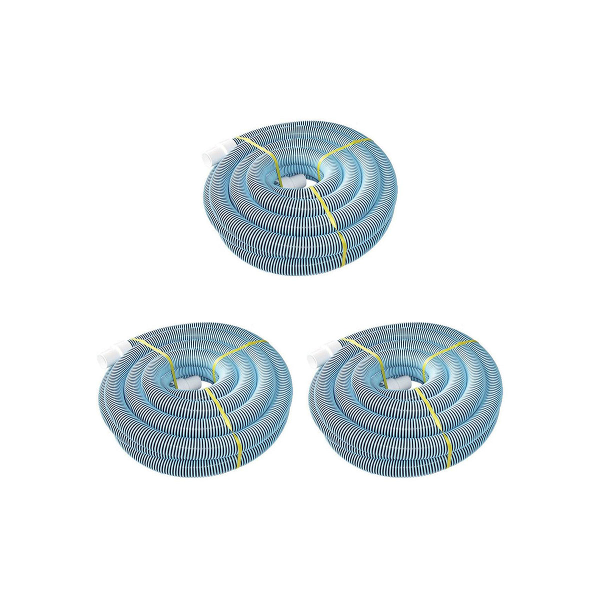 Kokido 1.5" Heavy Duty Sprial Wound Swimming Pool Vacuum Hose, 50' (3 Pack)