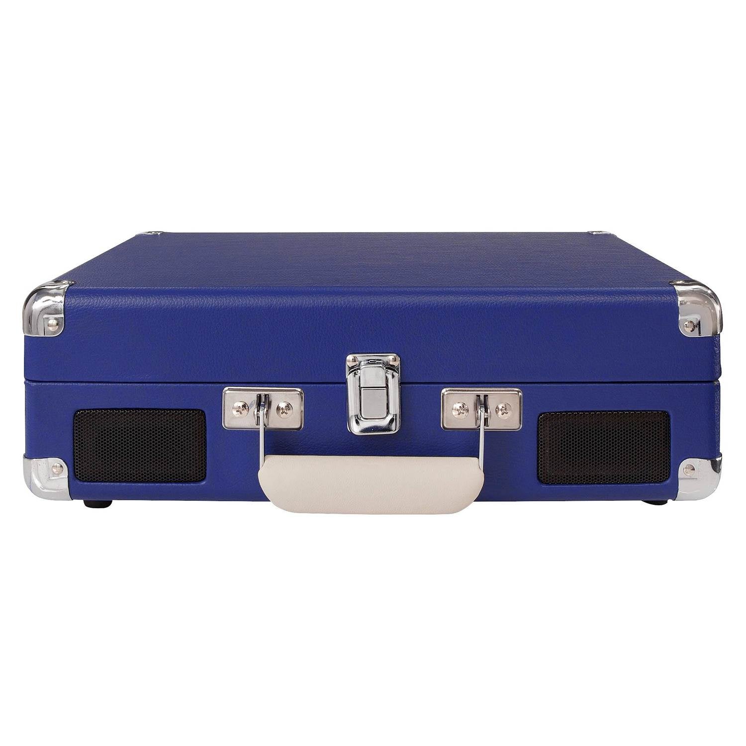 Crosley Cruiser Deluxe Portable Bluetooth Record Player Turntable, Blue (2 Pack)