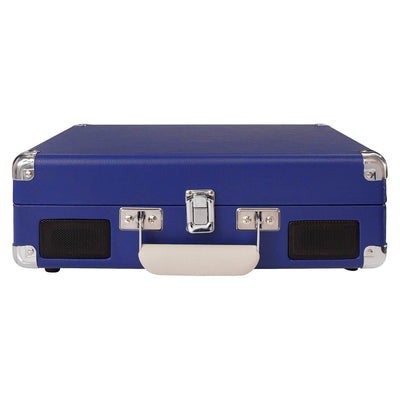 Crosley Cruiser Deluxe Portable Bluetooth Record Player Turntable, Blue (2 Pack)