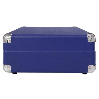 Crosley Cruiser Deluxe Portable Bluetooth Record Player Turntable, Blue (2 Pack)