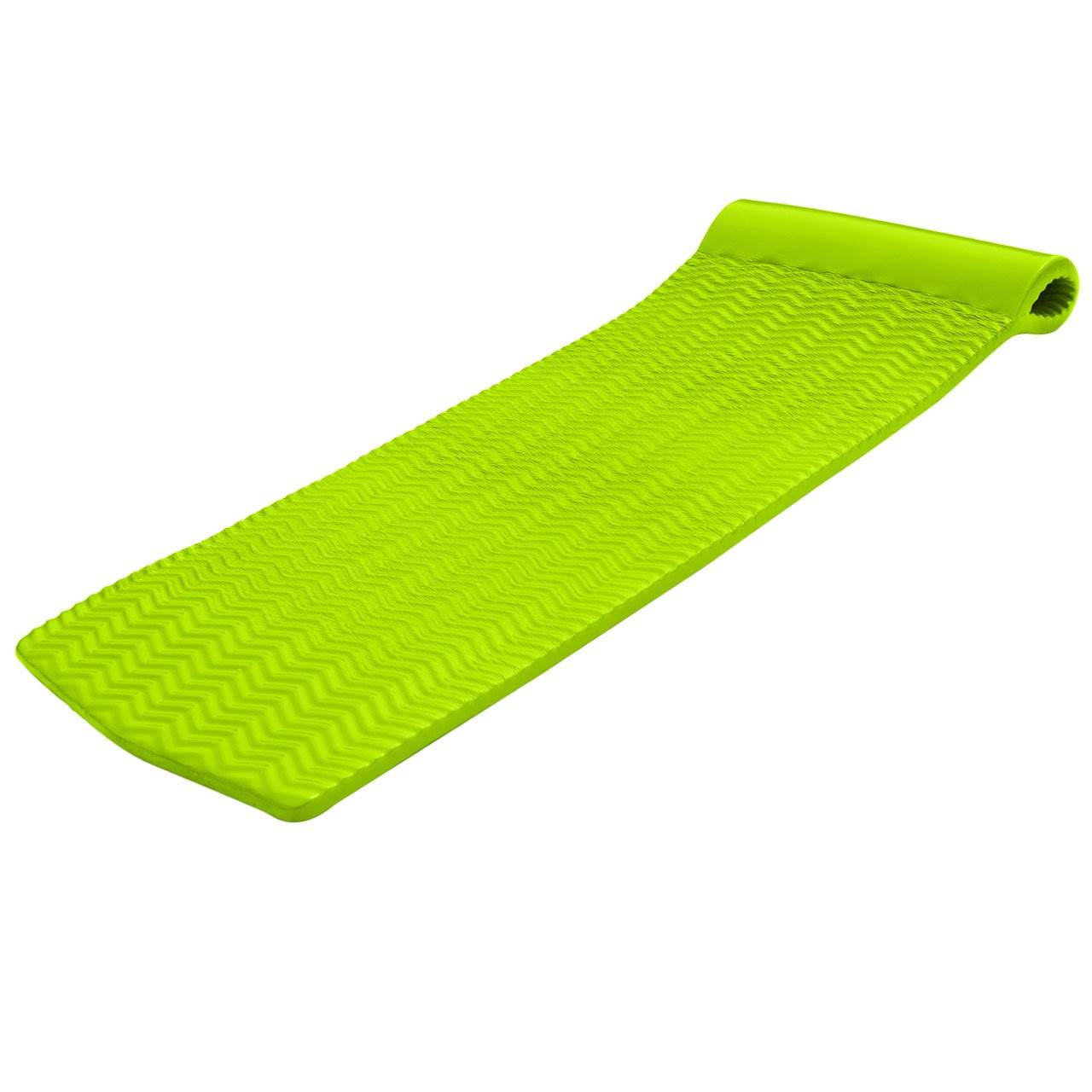 TRC Recreation Serenity 70" Foam Mat Raft Pool Float, Lime Green (6 Pack)