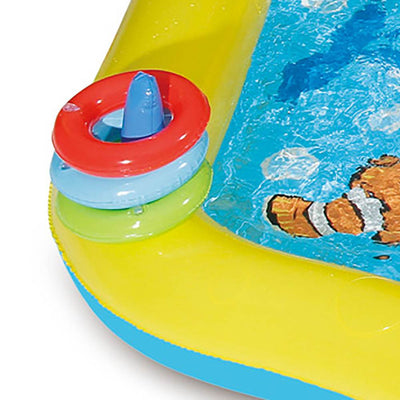 Summer Waves 6.41ft x 6.41ft x 34in Inflatable Sea Kiddie Pool w/ Slide (2 Pack)