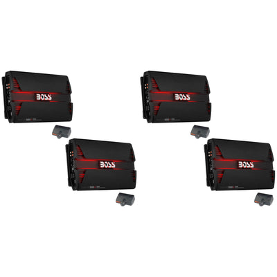 Boss Audio 5000W Mono D Car Audio Amplifier Power LED Amp with Remote (4 Pack)