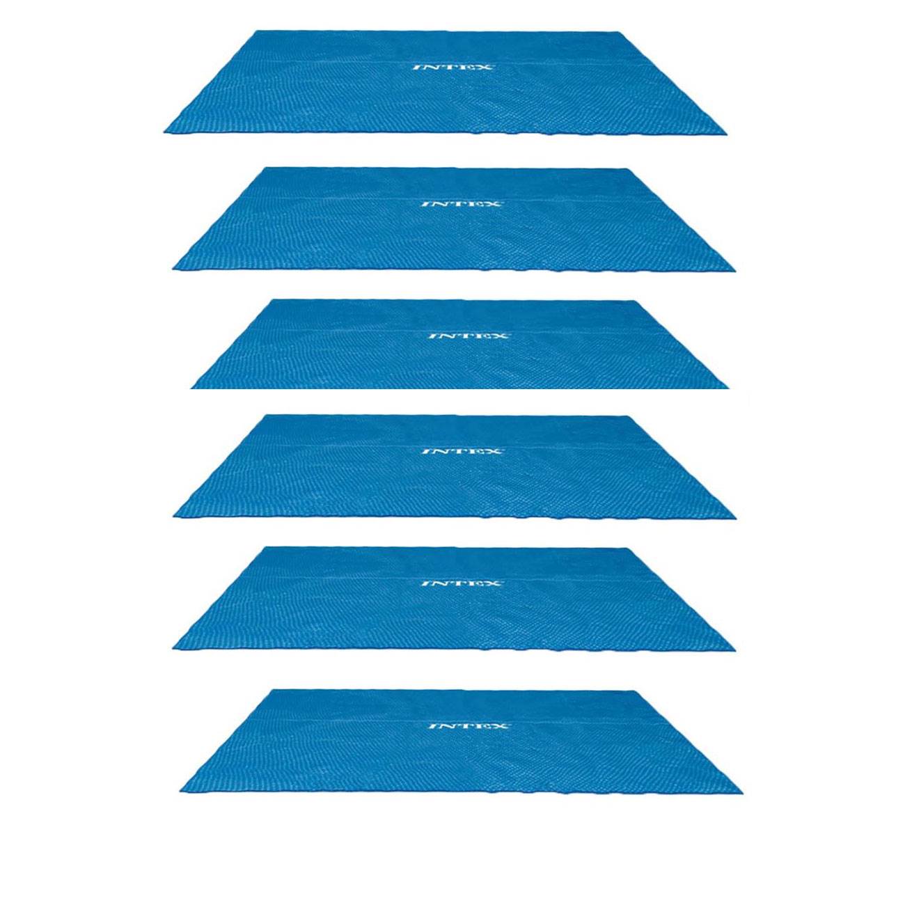 Intex 9 x 18 Foot Rectangular Solar Frame Set Swimming Pool Cover  (6 Pack)