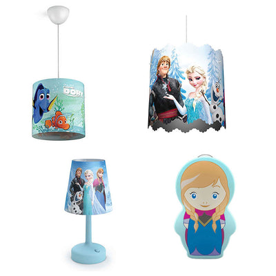 Philips Disney Dory Light with Frozen Lamp and Lampshade and Anna Nightlight