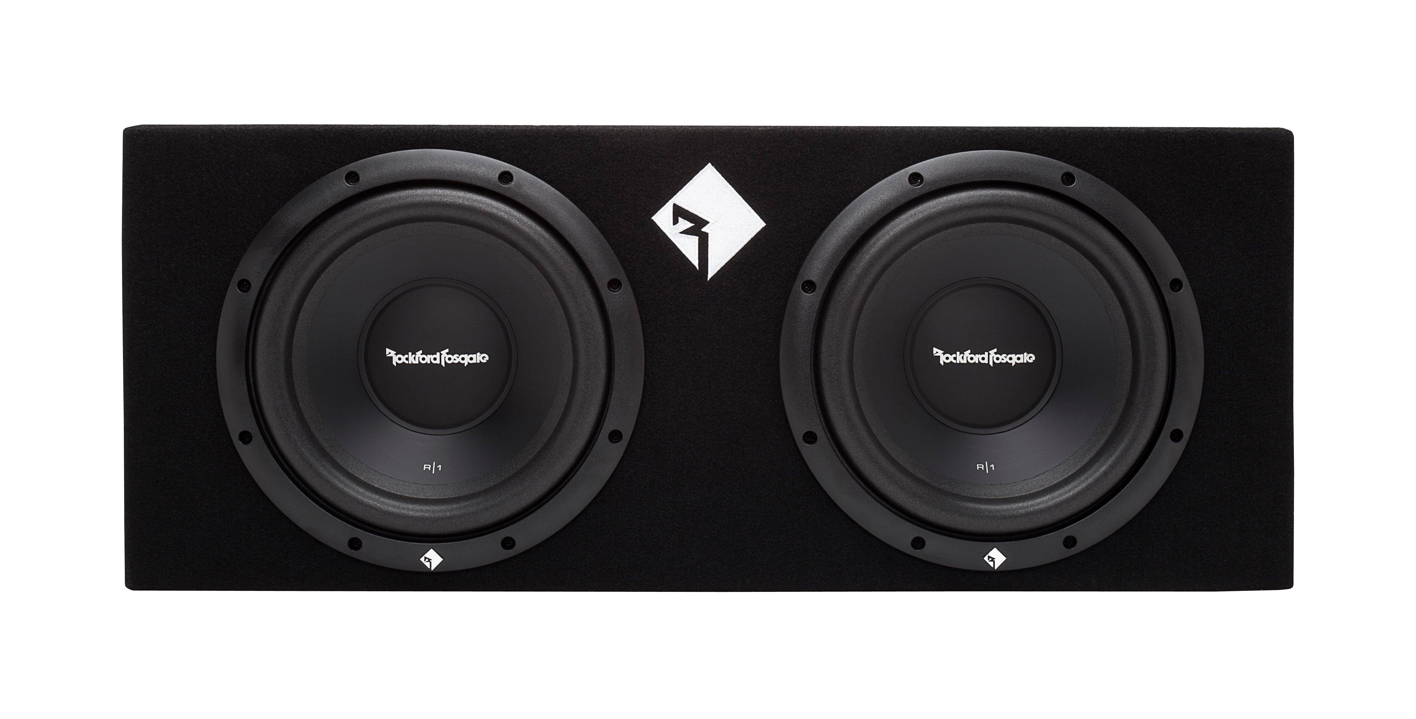 Rockford Fosgate 10" 800 Watts Dual Loaded Subwoofer Sub Enclosure (2 Pack)