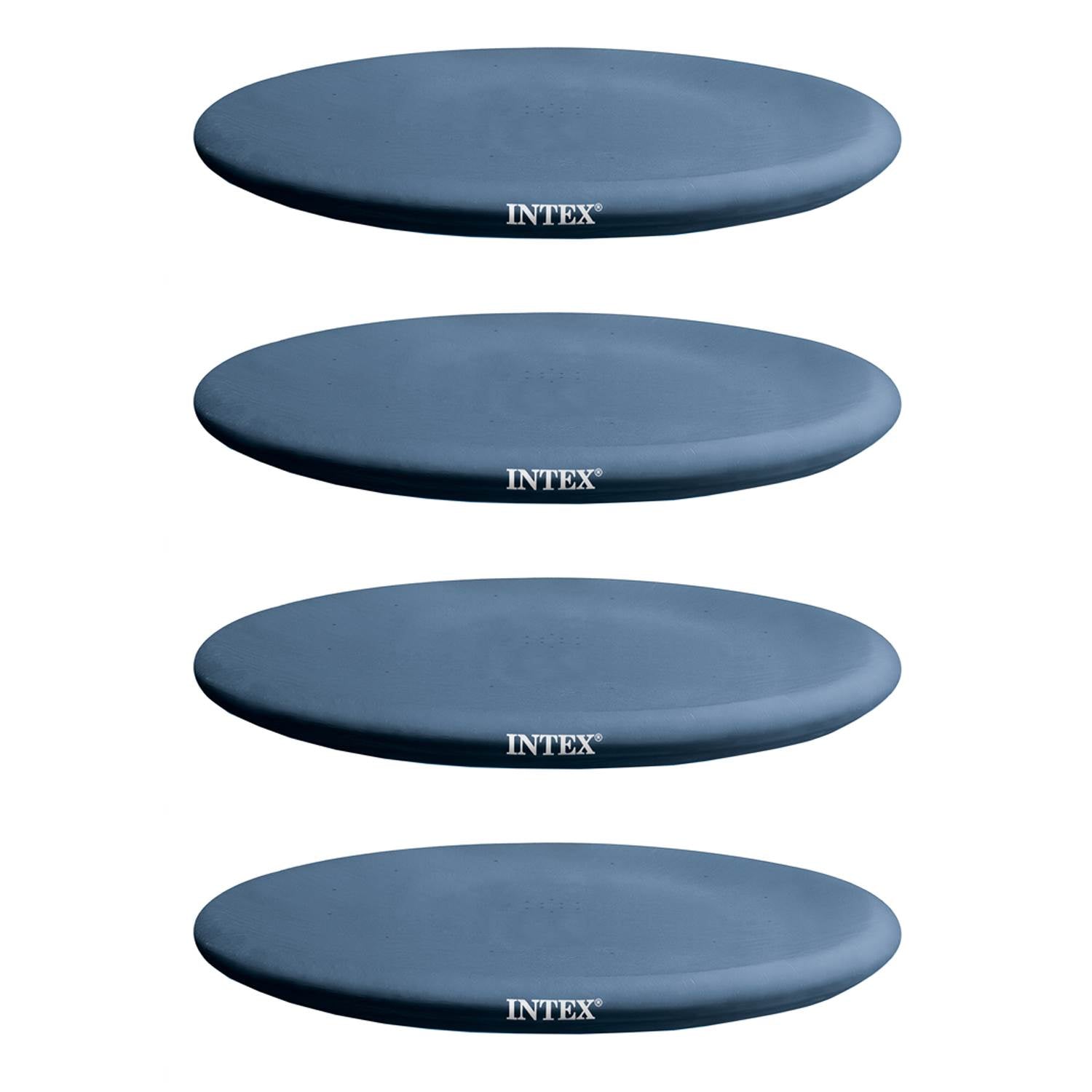 Intex 13' x 12" Easy Set Above Ground Rope Tie PVC Vinyl Pool Cover (4 Pack) - VMInnovations