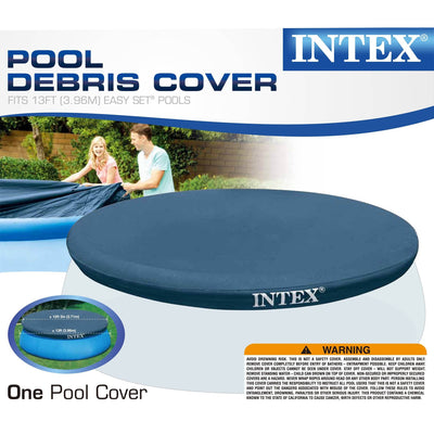 Intex 13' x 12" Easy Set Above Ground Rope Tie PVC Vinyl Pool Cover (4 Pack) - VMInnovations