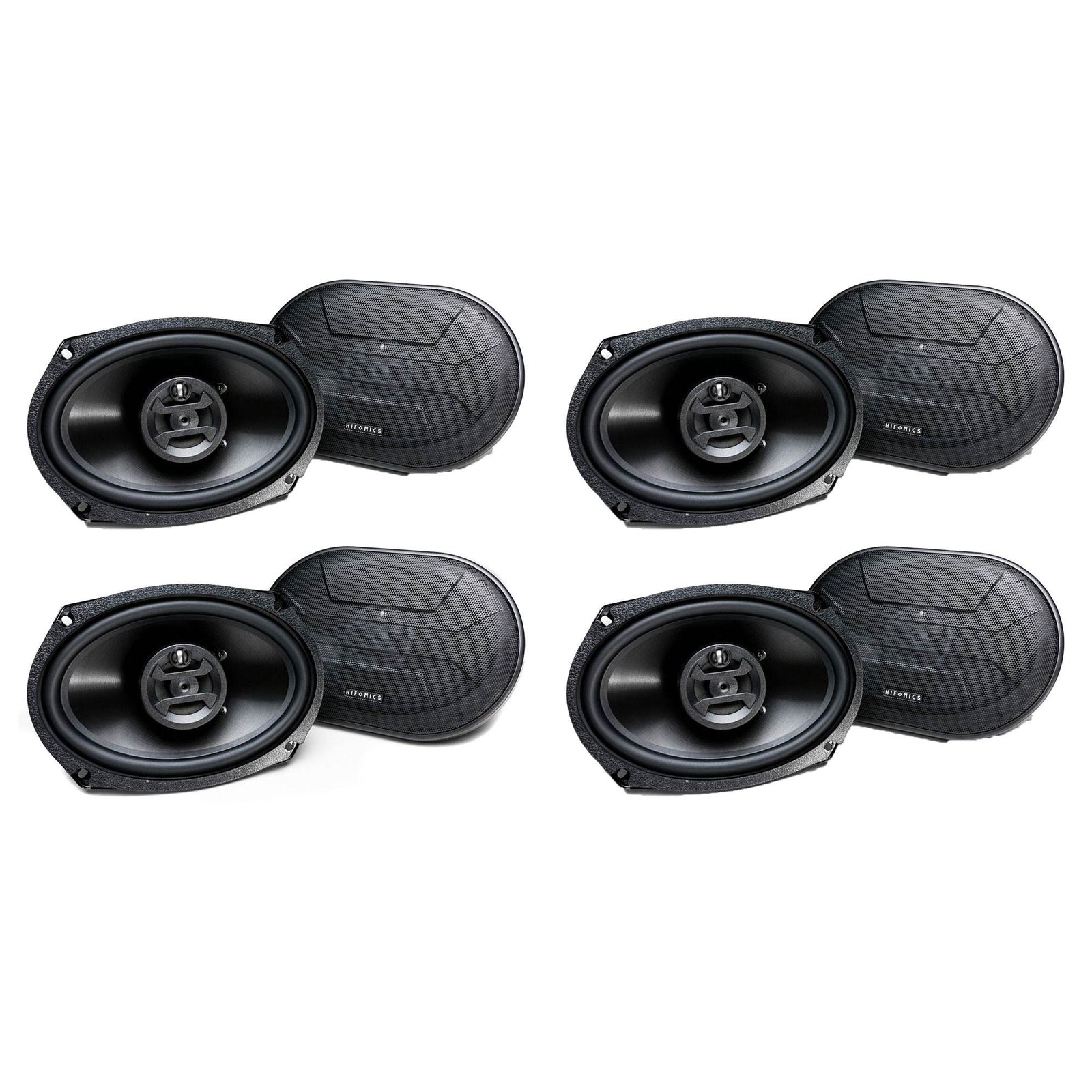 Hifonics Zeus 800 Watt 6 x 9 Inch 3 Way Car Audio Coaxial Speakers (8 Pack) - VMInnovations
