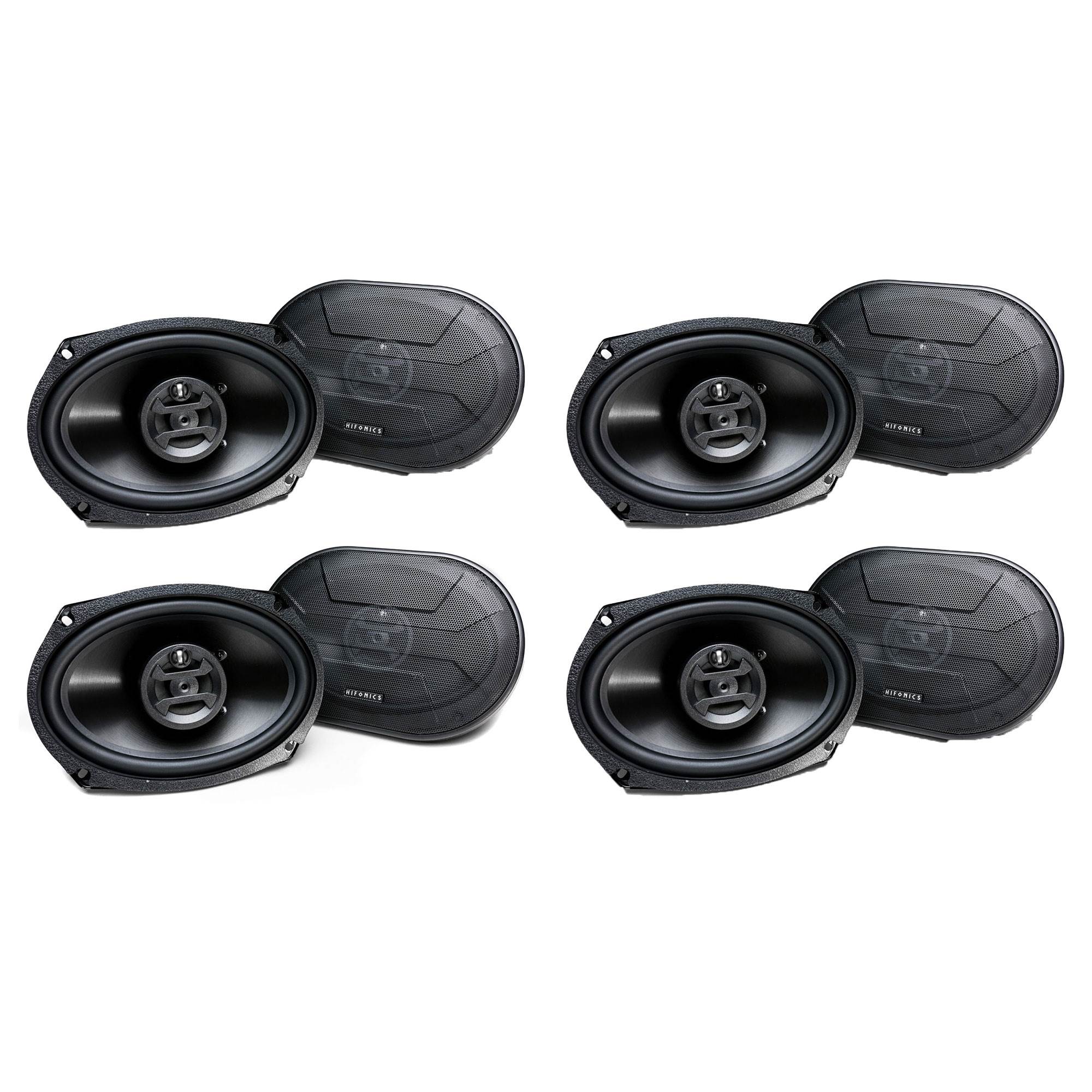 Hifonics Zeus 800 Watt 6 x 9 Inch 3 Way Car Audio Coaxial Speakers (8 Pack) - VMInnovations