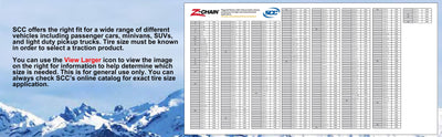 Security Chain Z575 Z Chain Passenger Car Truck Snow Traction Tire Chain, Pair