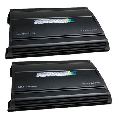 Autotek MM3020.1D Mean Machine 3000-Watt 1-Ohm Mono Amp w/ Remote (2 Pack)