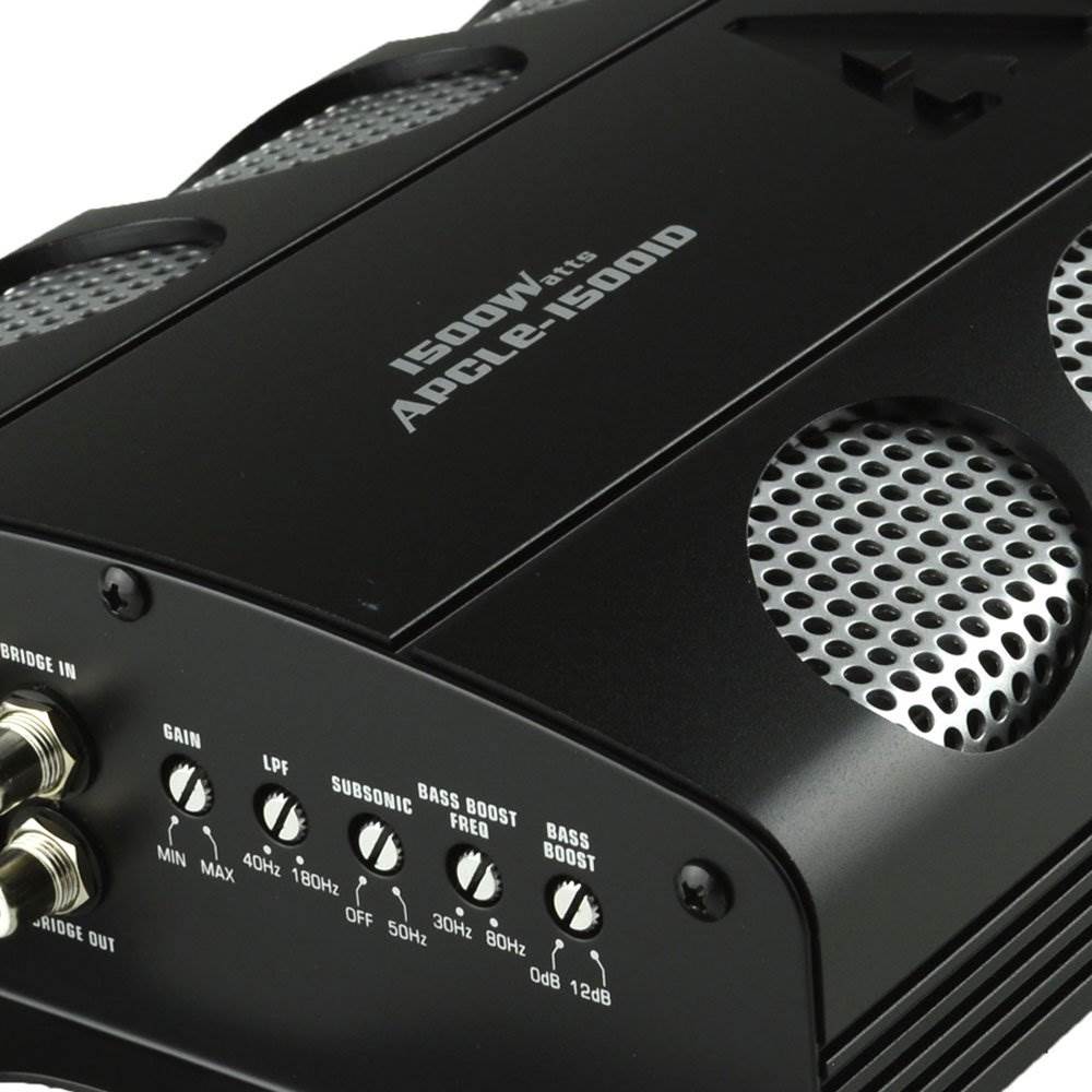 Audiopipe APCLE-15001D 1500 Watt Class D 1 Ohm Car Audio Mono Amplifier (4 Pack) - VMInnovations