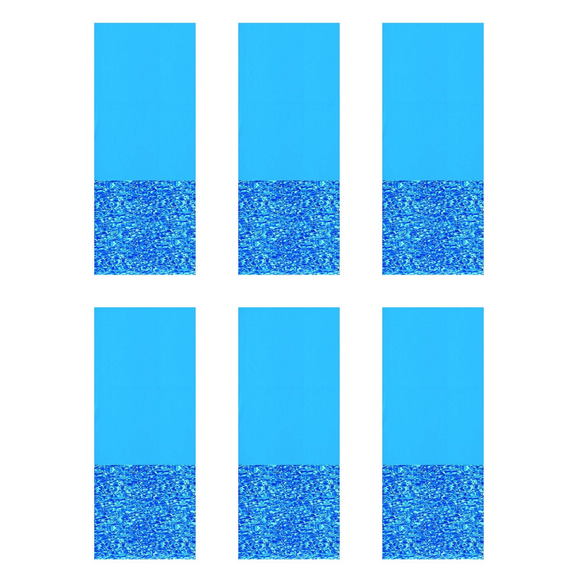 Swimline 24 Foot Round Above Ground Swimming Pool Wall Overlap Liner (6 Pack)