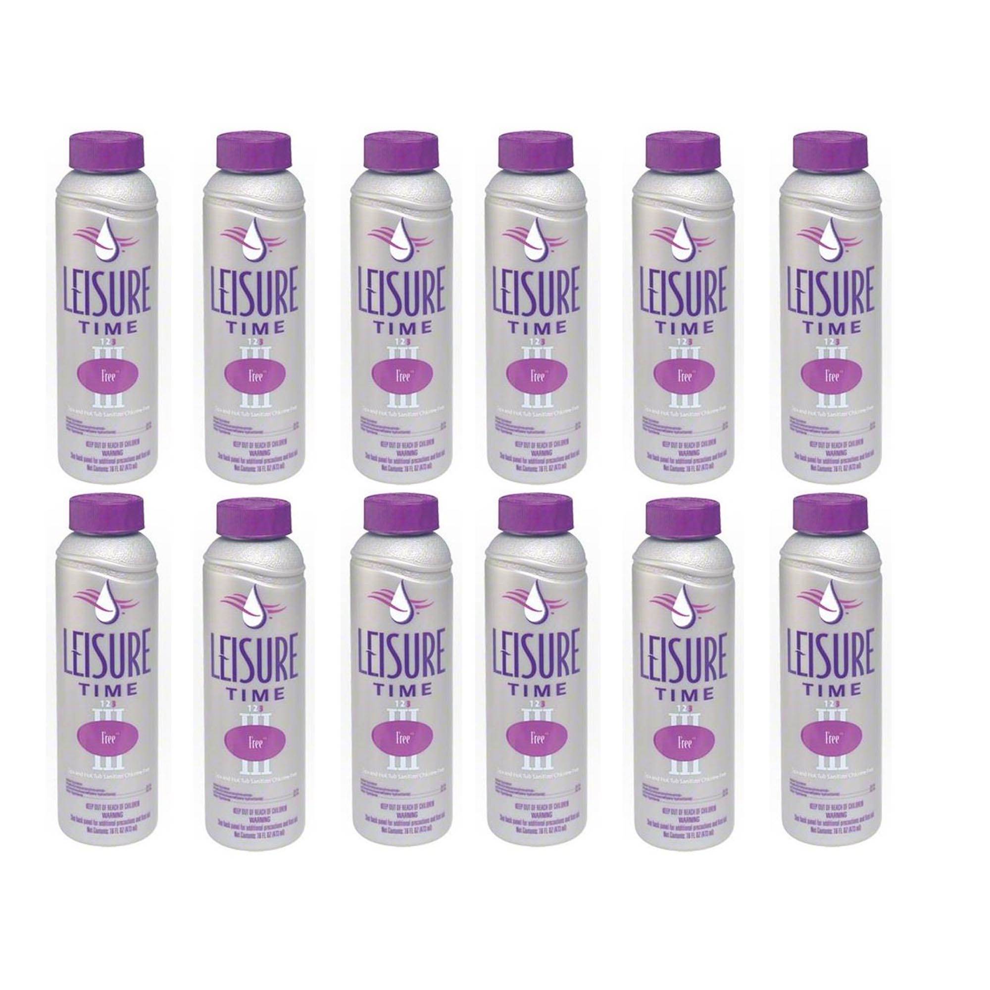Leisure Time Step 3 Free Biguanide Based Spa Hot Tub Sanitizing System (12 Pack)