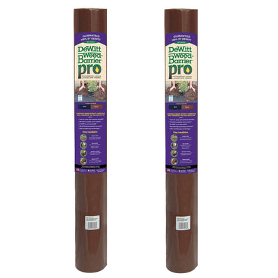 DeWitt Weed Barrier Pro Landscape Grass Fabric in Brown (3 Ounces) (2 Pack)
