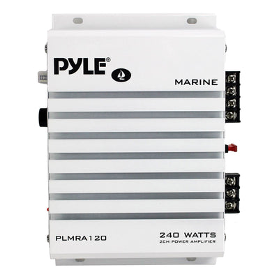 Pyle 240W 2 Channel Marine + Boat Waterproof Amplifier Audio Amplifier (12 Pack)