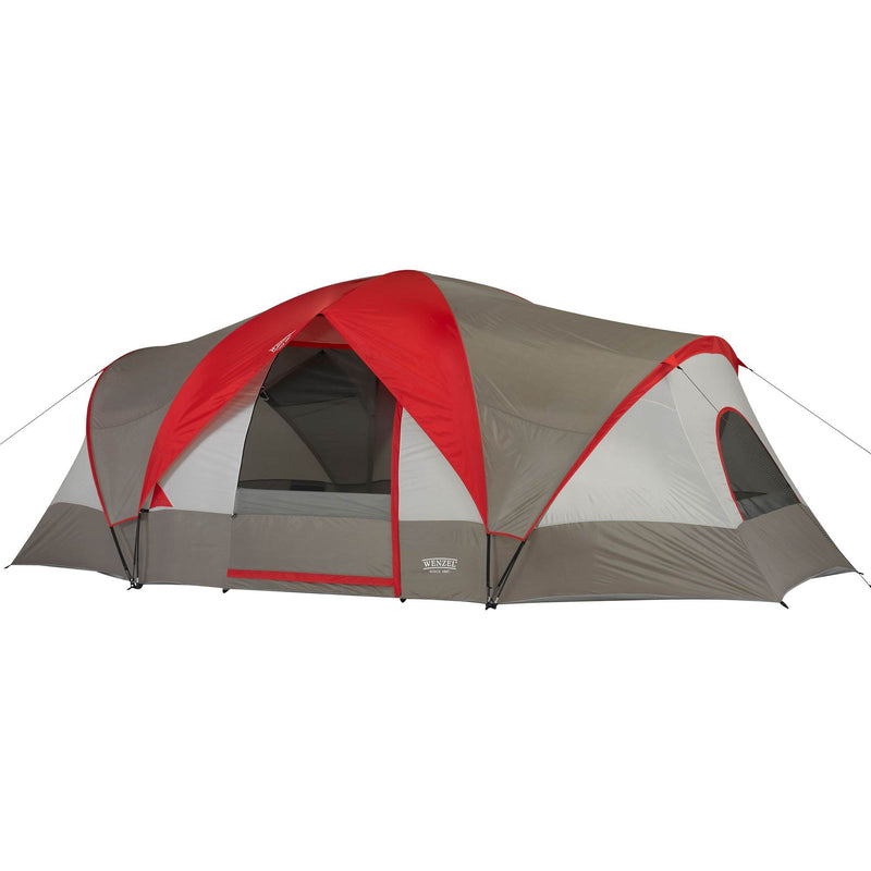 Wenzel Great Basin 10 Person 3 Room Easy Setup Family Camping Dome Tent (2 Pack)