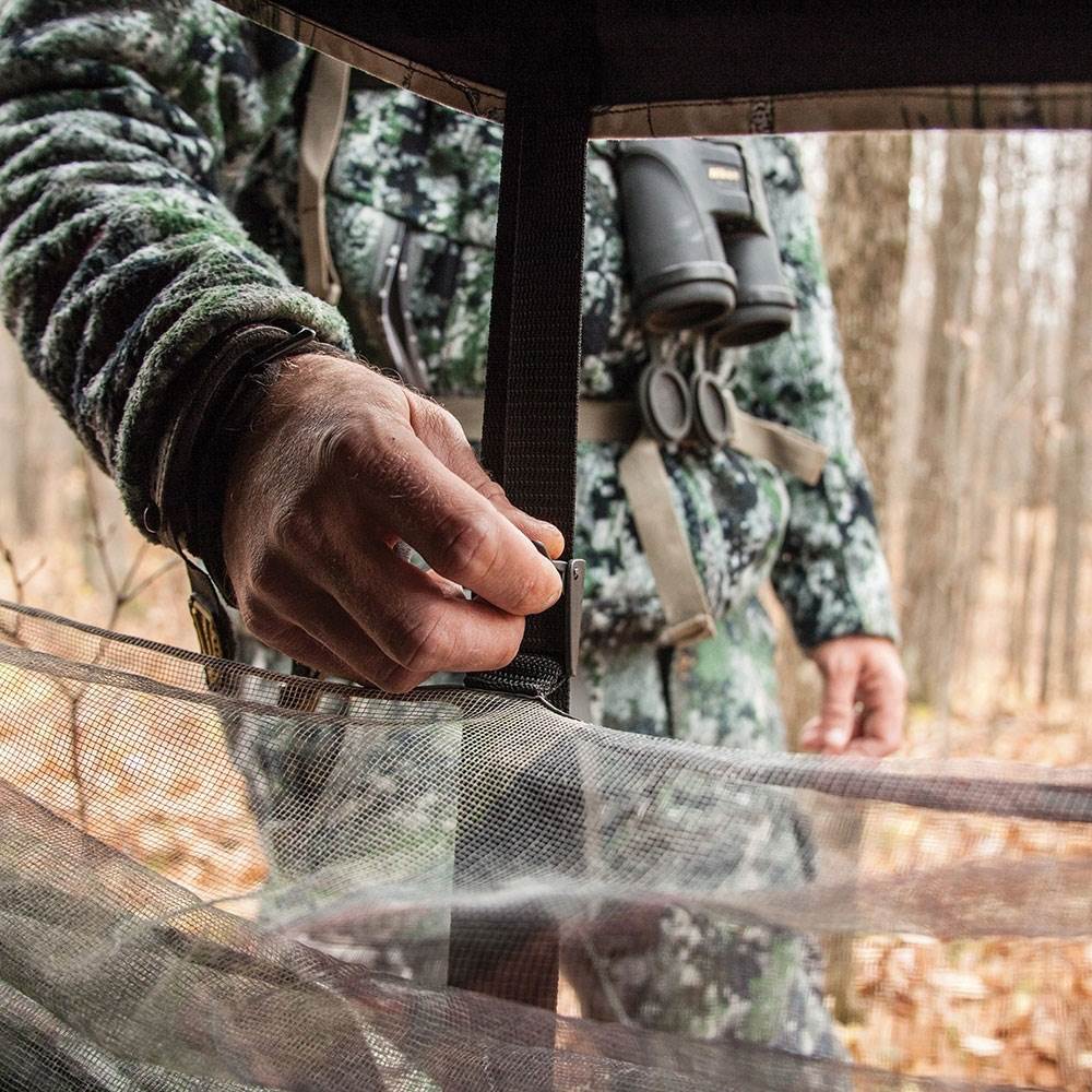 Barronett Blinds Ox 4 Backwoods Camo Pop Up Ground Hunting Blind (2 Pack) - VMInnovations