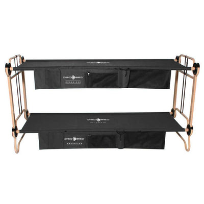 Disc-O-Bed Large Black Cam-O-Bunk Cot (2 Pack) - VMInnovations