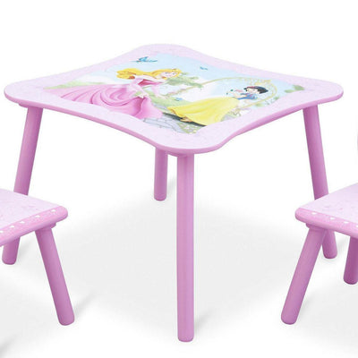 Delta Children Disney Princess Wood Toddler Table and Chair Set, Pink (2 Pack)