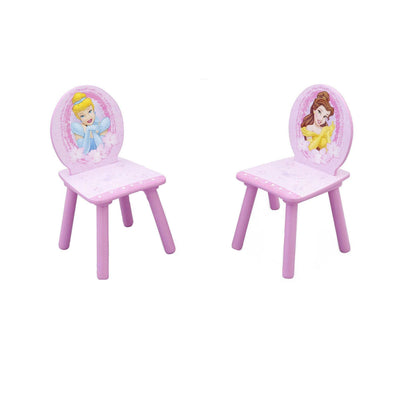 Delta Children Disney Princess Wood Toddler Table and Chair Set, Pink (2 Pack)
