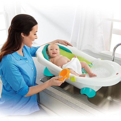 Fisher Price Grow with Me Infant Toddler Baby Go Bathroom Tub Bathtub (3 Pack)