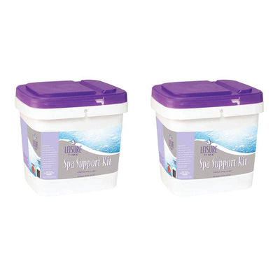 Leisure Time Luxurious Spa Support Kit w/ Assortment of Spa Products (2 Pack)