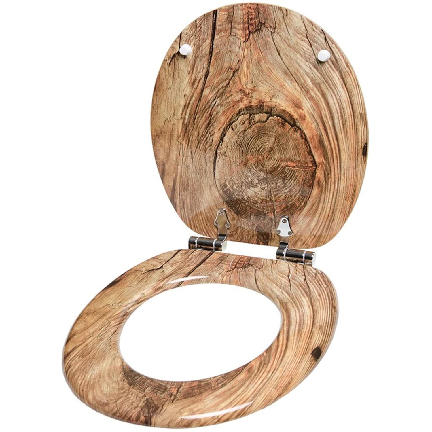Sanilo Round Silent Soft Close Molded Wood Adjustable Toilet Seat (Used) - VMInnovations