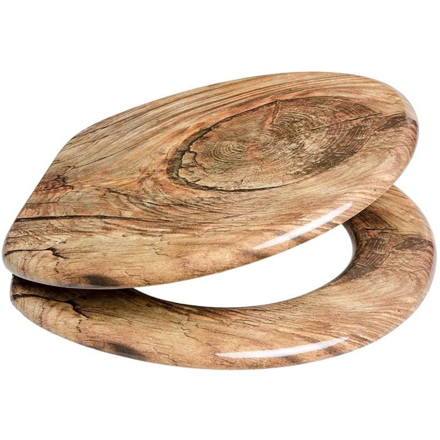Sanilo Round Silent Soft Close Molded Wood Adjustable Toilet Seat (Used) - VMInnovations