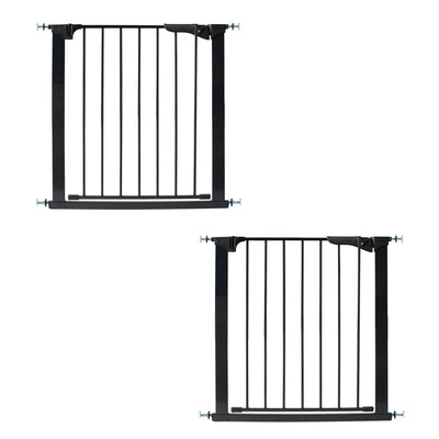 KidCo G1001 Gateway Steel Baby and Kids Doorway Safety Gate, Black (2 Pack)