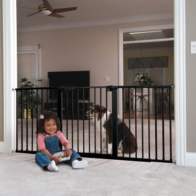 KidCo G1001 Gateway Steel Baby and Kids Doorway Safety Gate, Black (2 Pack)
