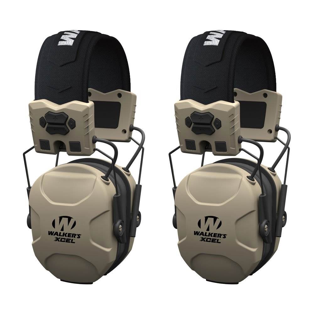 Walkers XCEL 100 Active Ear Hearing Protection Equipment Earphone Muff (2 Pack) - VMInnovations