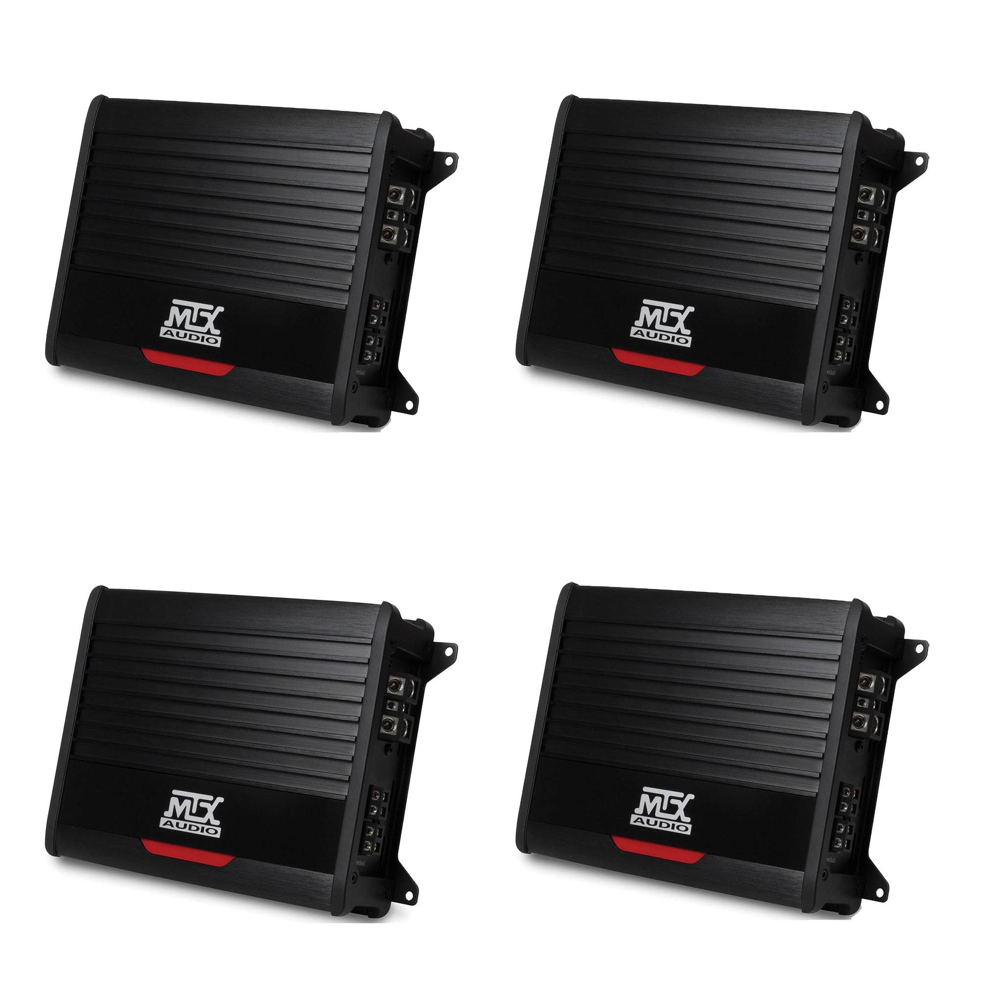 MTX 500 Watt RMS Power Mono D Bass Stereo Car Audio Amplifier Amp (4 Pack)