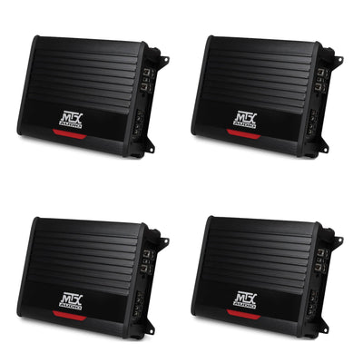 MTX 500 Watt RMS Power Mono D Bass Stereo Car Audio Amplifier Amp (4 Pack)