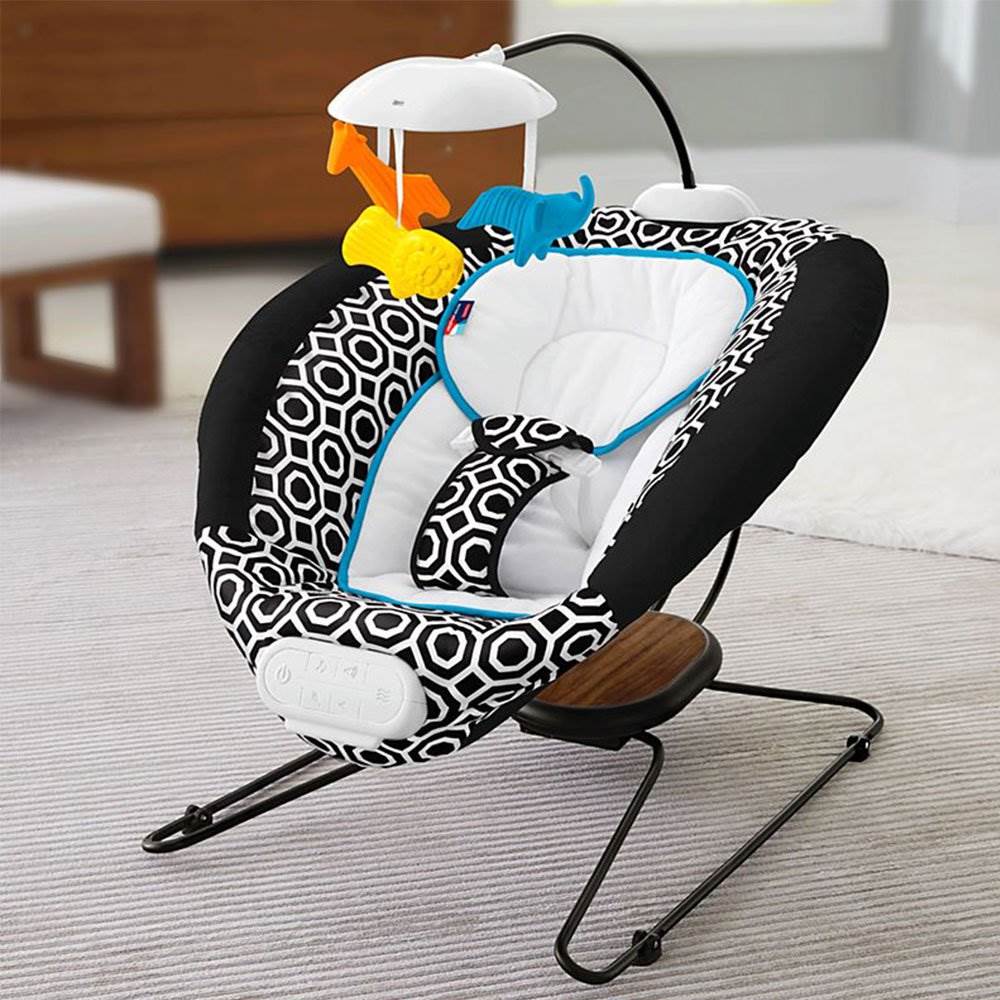 Fisher-Price Jonathan Adler Deluxe Bouncer w/ Music and Soothing Bounce (2 Pack)