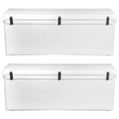 Engel 79.2 Gal 441 Can 320 High Performance Roto Molded Cooler, White (2 Pack)