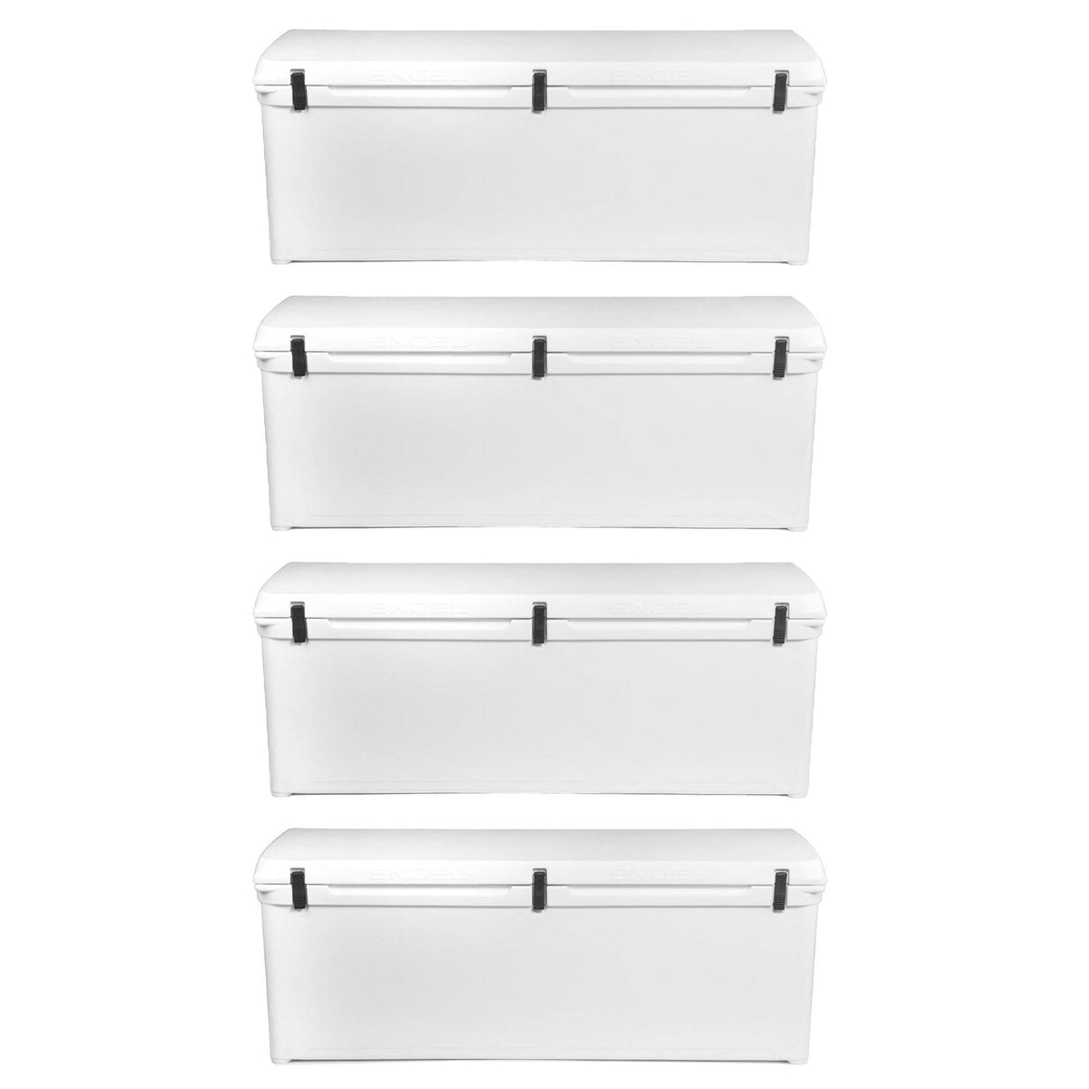 Engel 79.2 Gal 441 Can 320 High Performance Roto Molded Cooler, White (4 Pack)