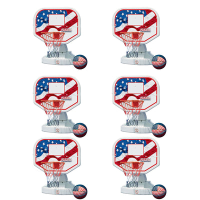 Poolmaster USA Competition Poolside Basketball Outdoor Pool Game & Ball (6 Pack)