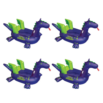 Swimline 90625 Pool Kids Giant Rideable Sea Dragon Inflatable Float Toy (4 Pack)
