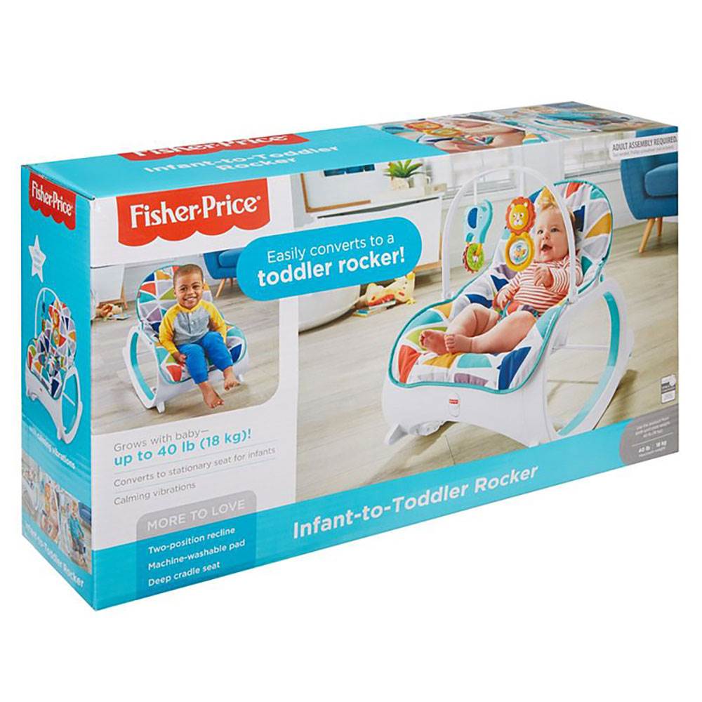 Fisher Price Portable Vibrating Newborn to Toddler Rocking Chair (2 Pack)