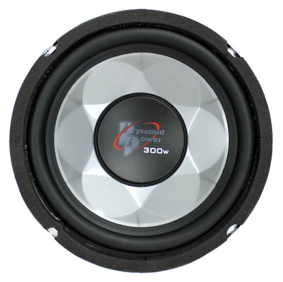 Pyramid 6 Inch 300 Watt 4 Ohm Car Audio Power Audio Subwoofer Woofer (8 Pack)